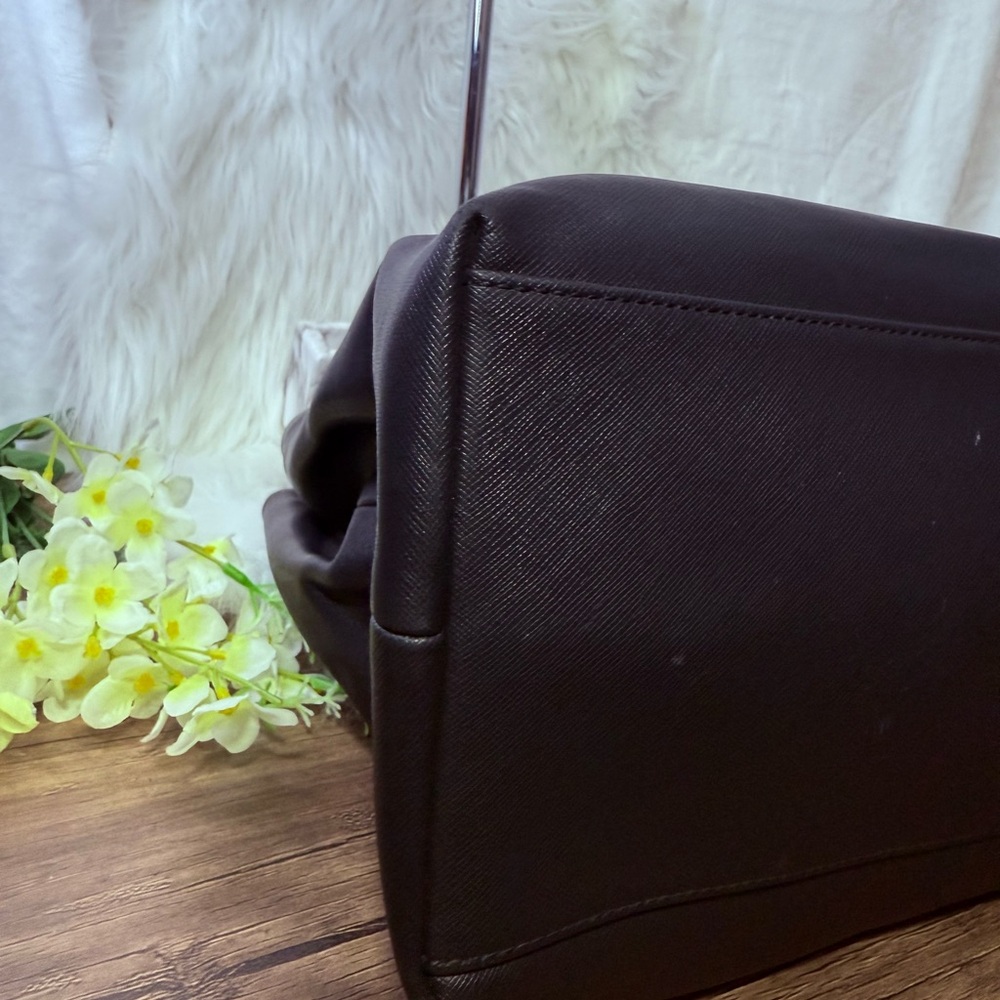 Coach Black Tote with Chain Straps - Picture 5 of 10